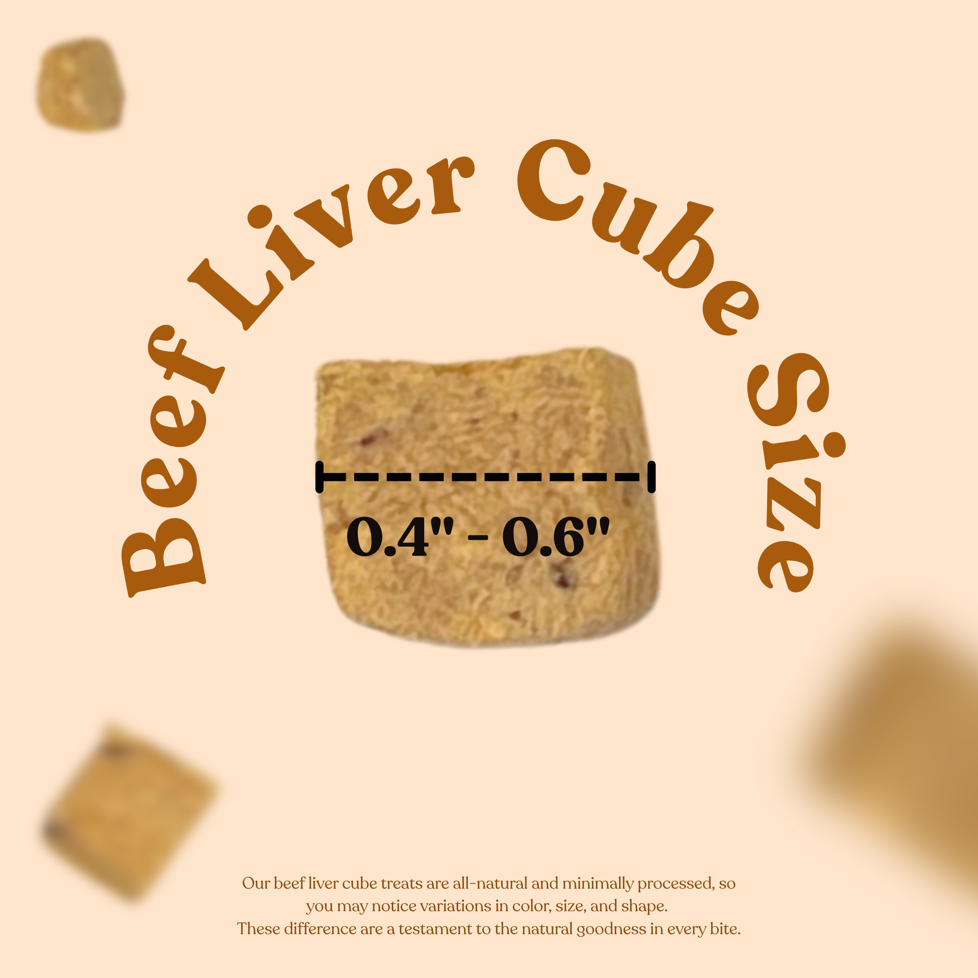 Freeze Dried Beef Liver Cubes