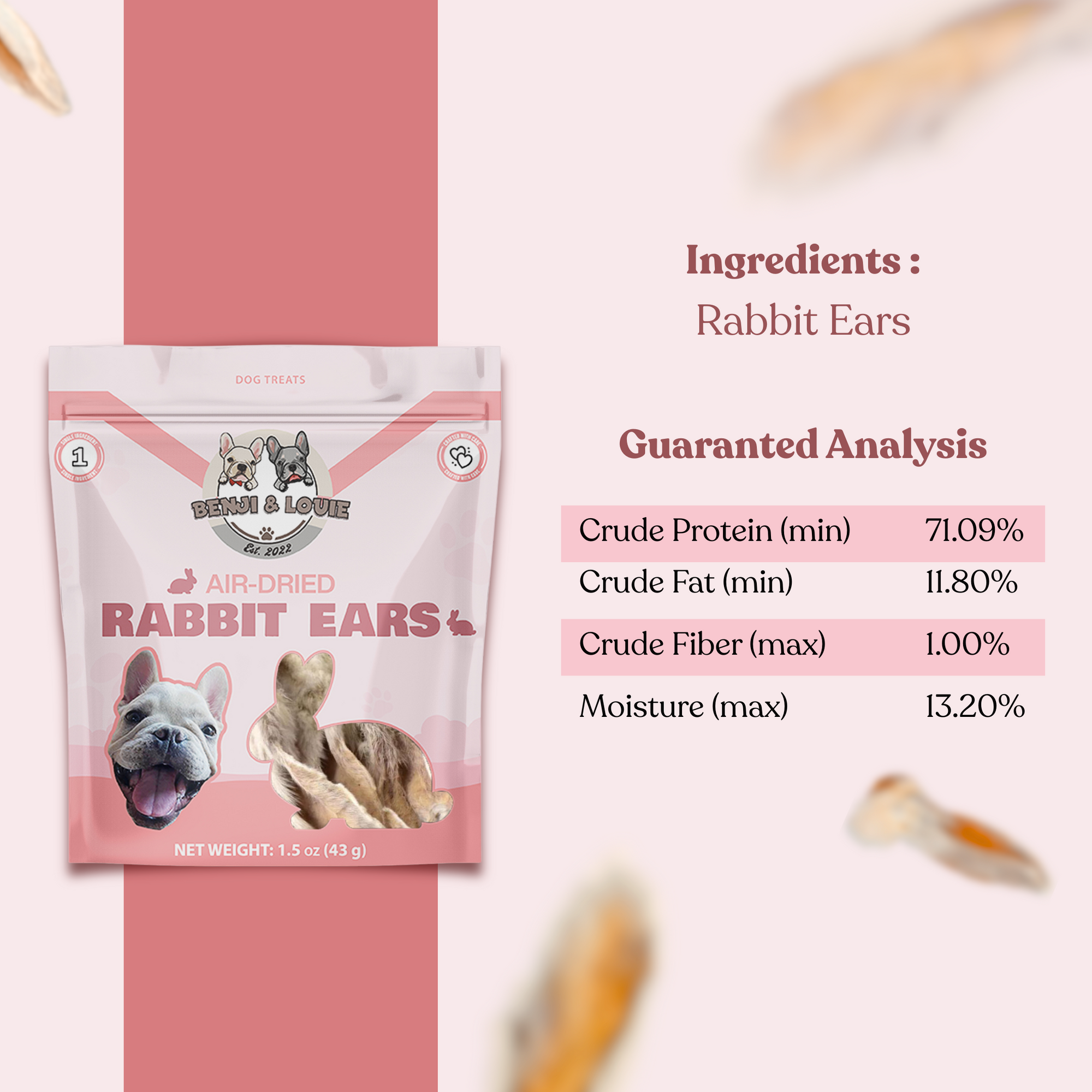 Air Dried Rabbit Ears