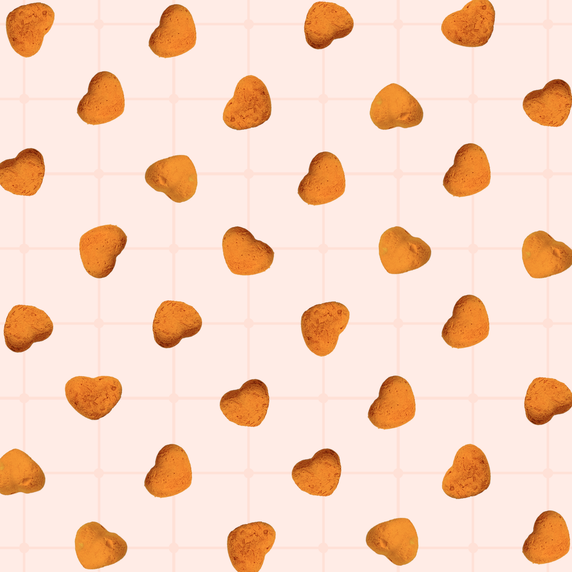 Freeze Dried Pumpkin Heart Shape