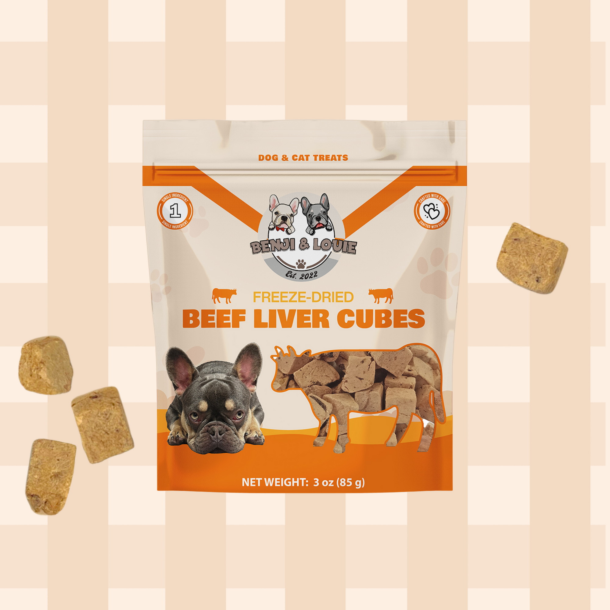 Freeze Dried Beef Liver Cubes