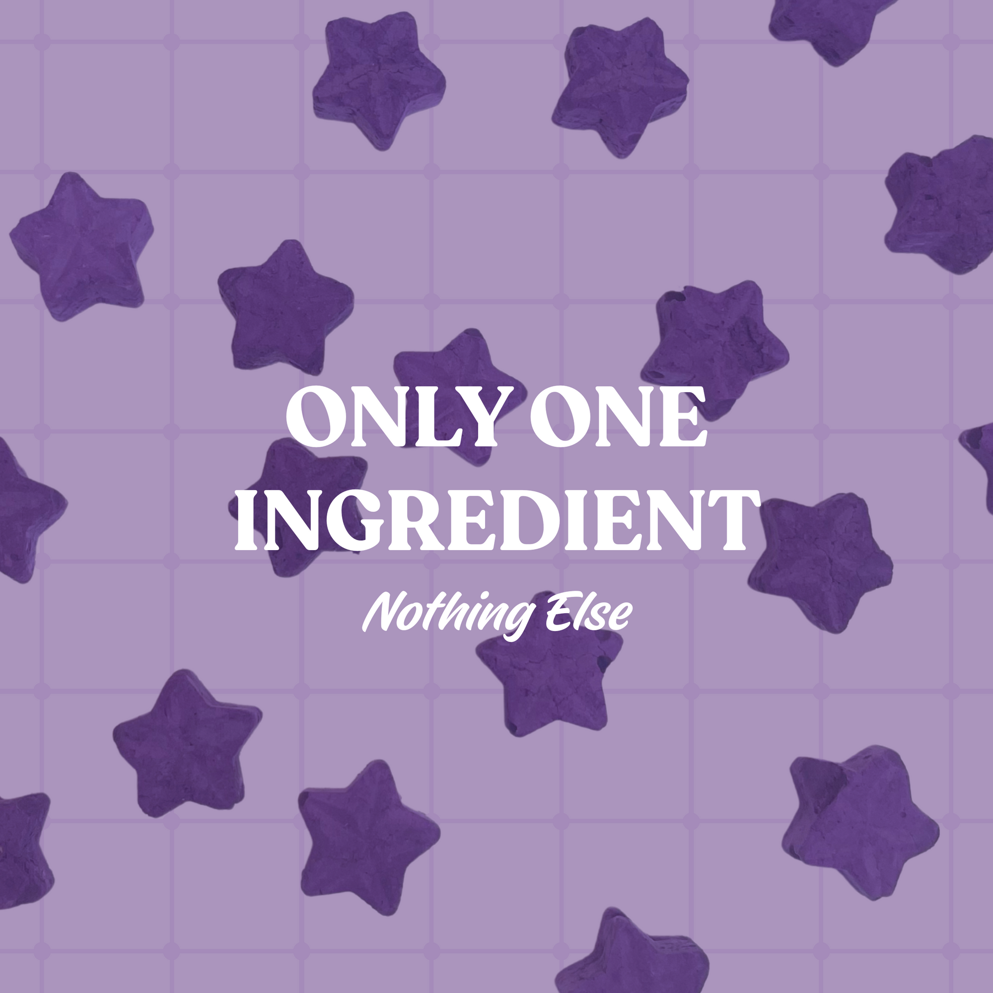 Freeze Dried Purple Sweet Potato Star Shape