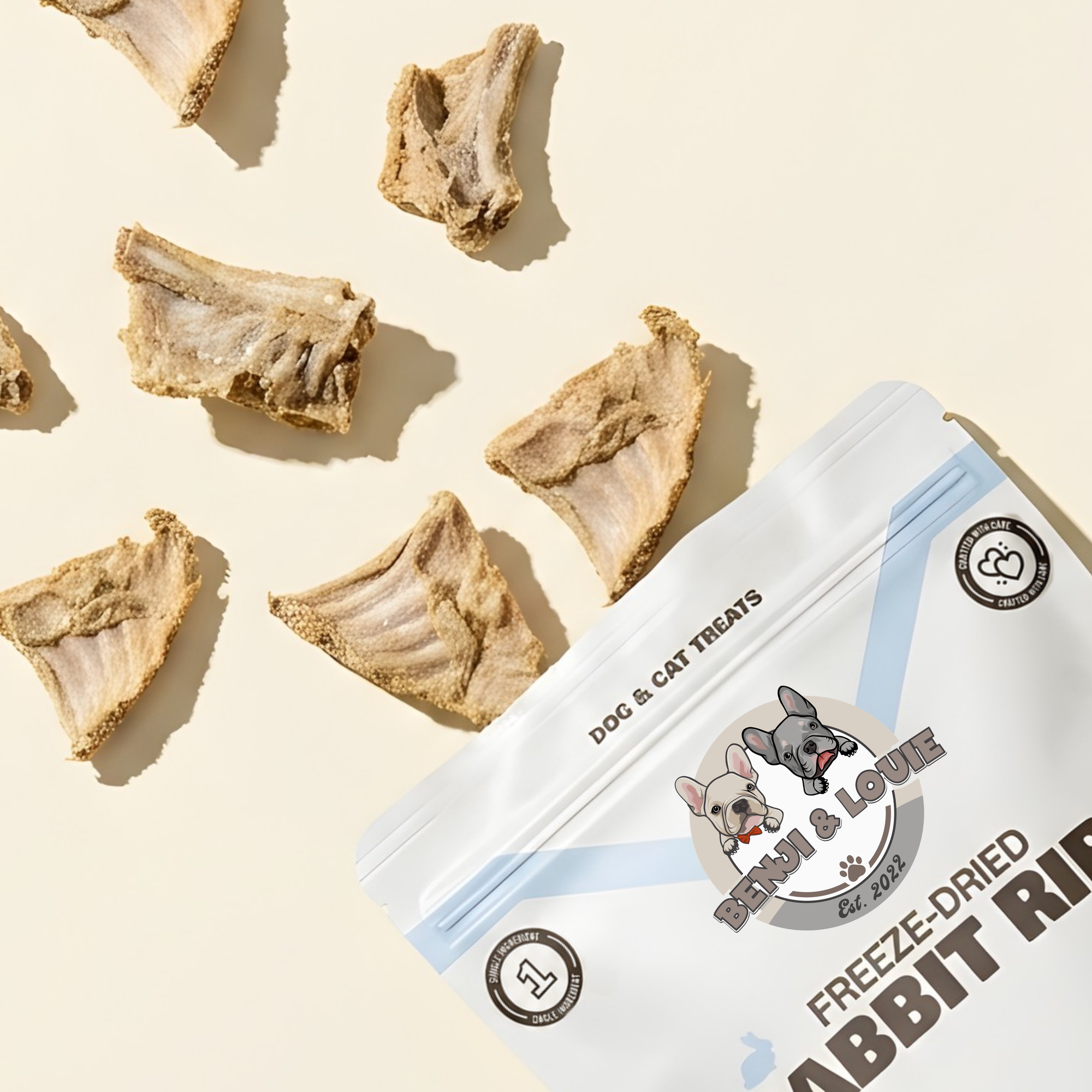 Freeze Dried Rabbit Ribs