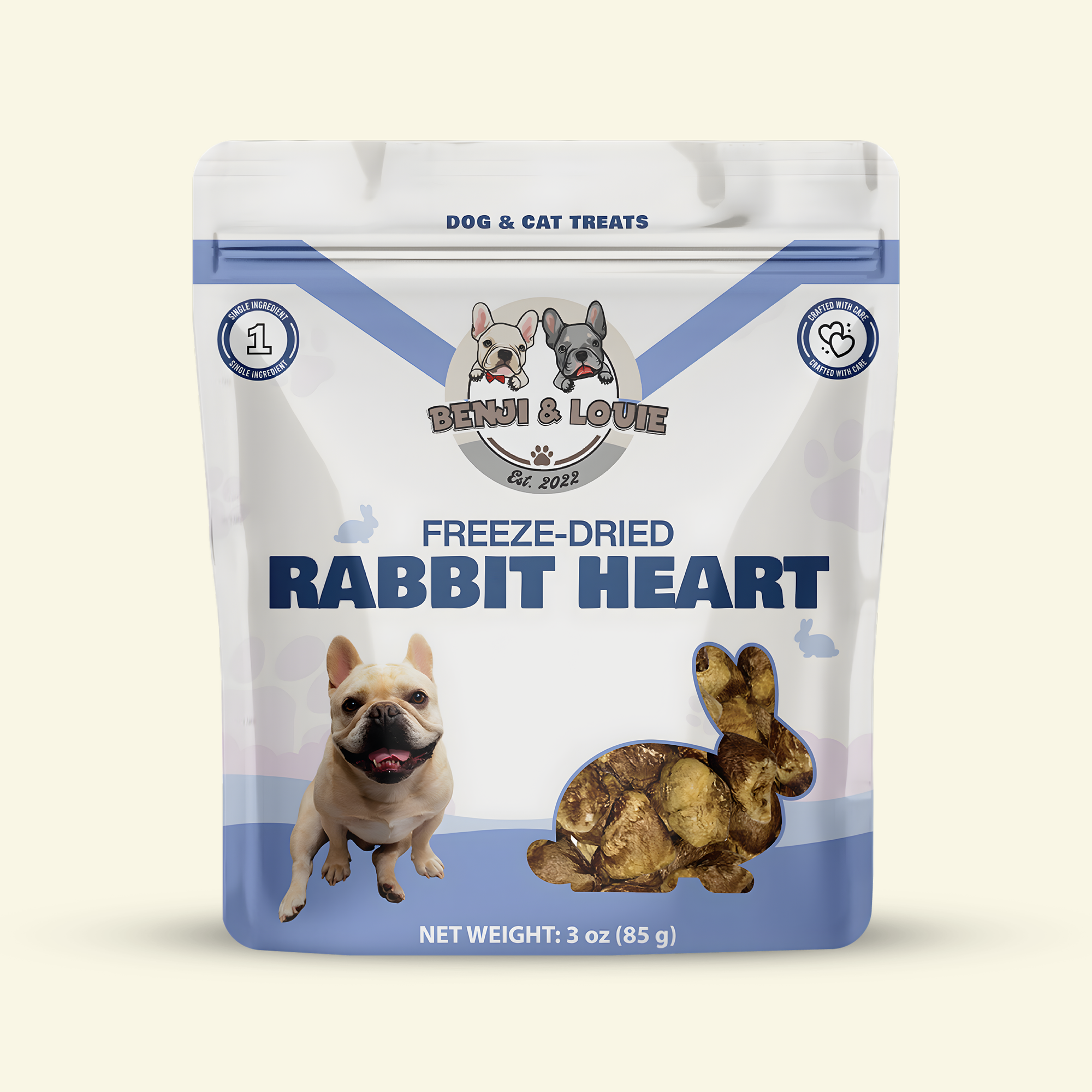 Freeze Dried Rabbit Heart