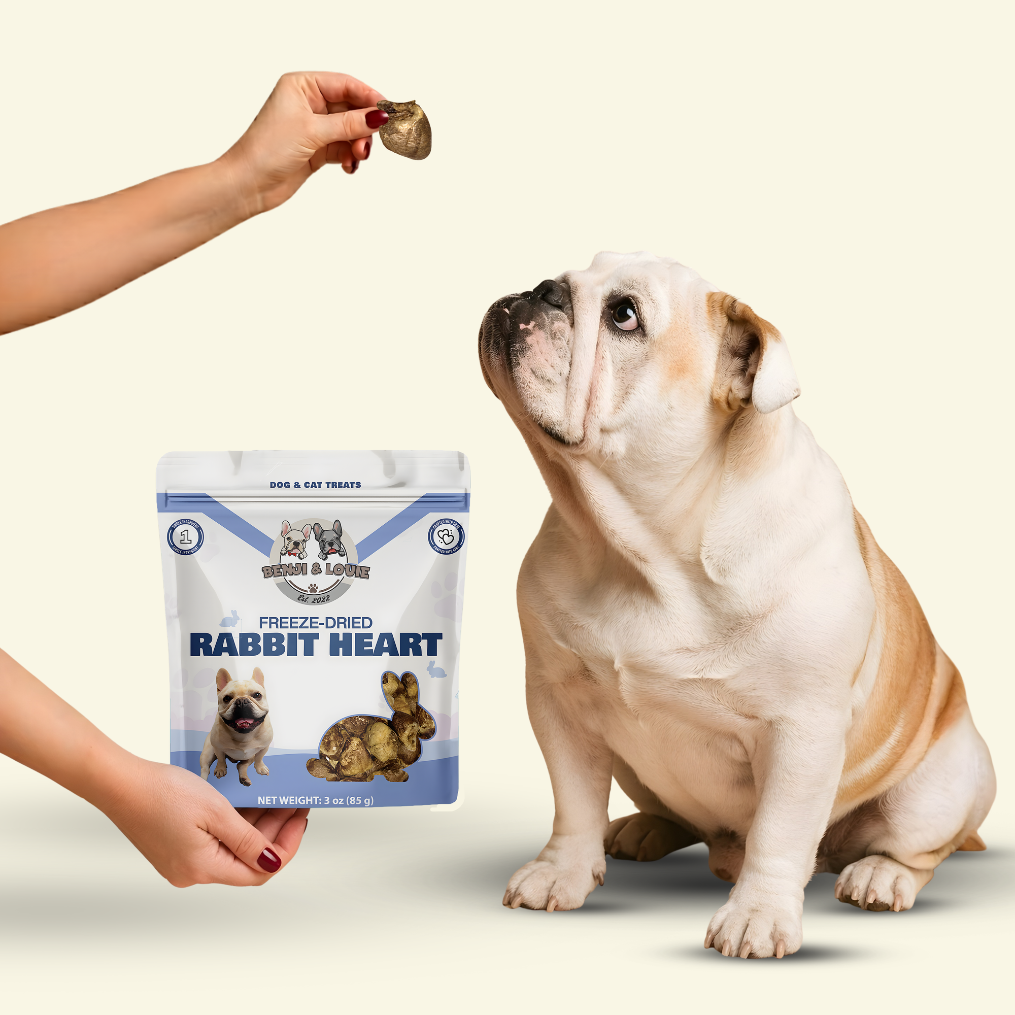 Freeze Dried Rabbit Heart