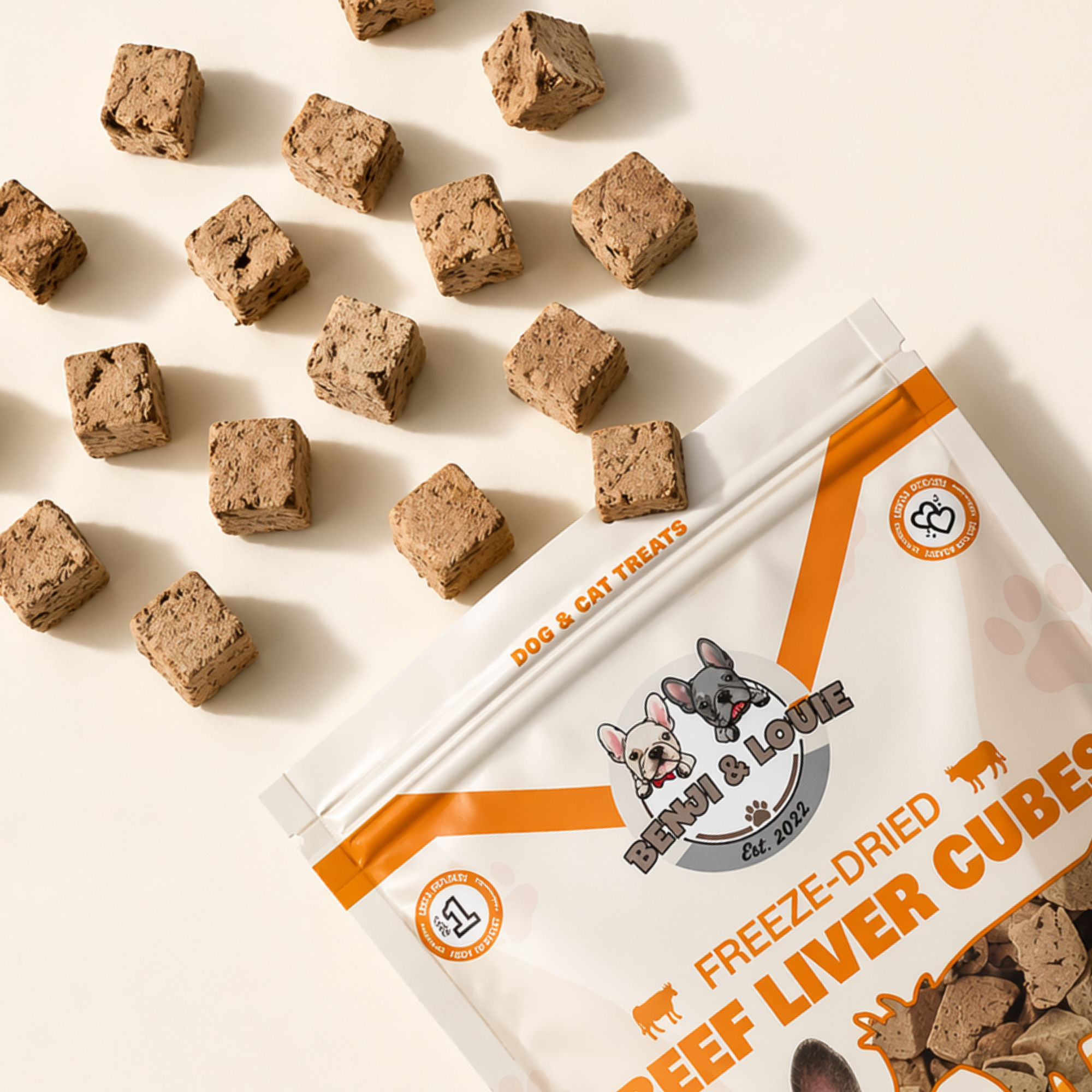 Freeze Dried Beef Liver Cubes