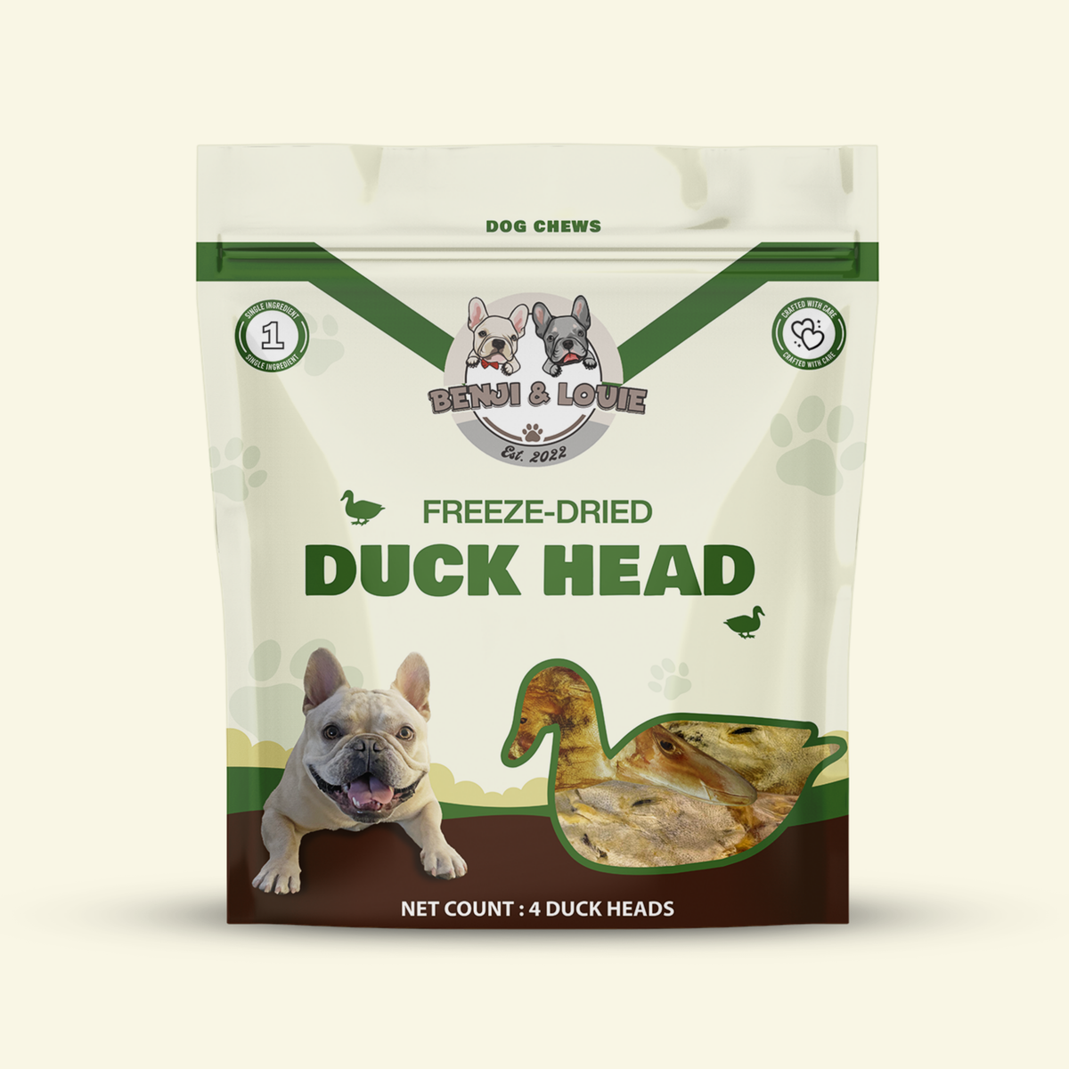 Freeze Dried Duck Head