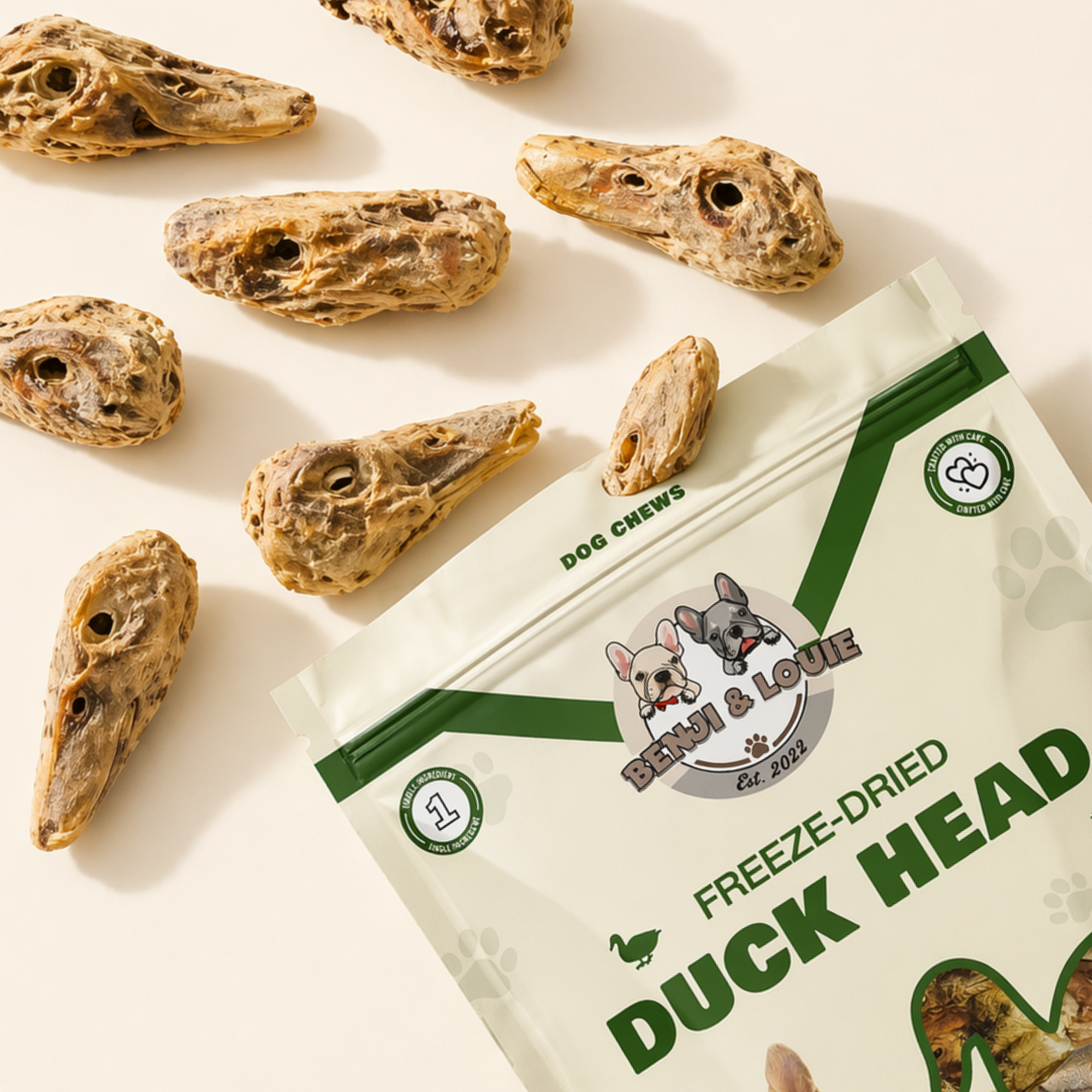 Freeze Dried Duck Head
