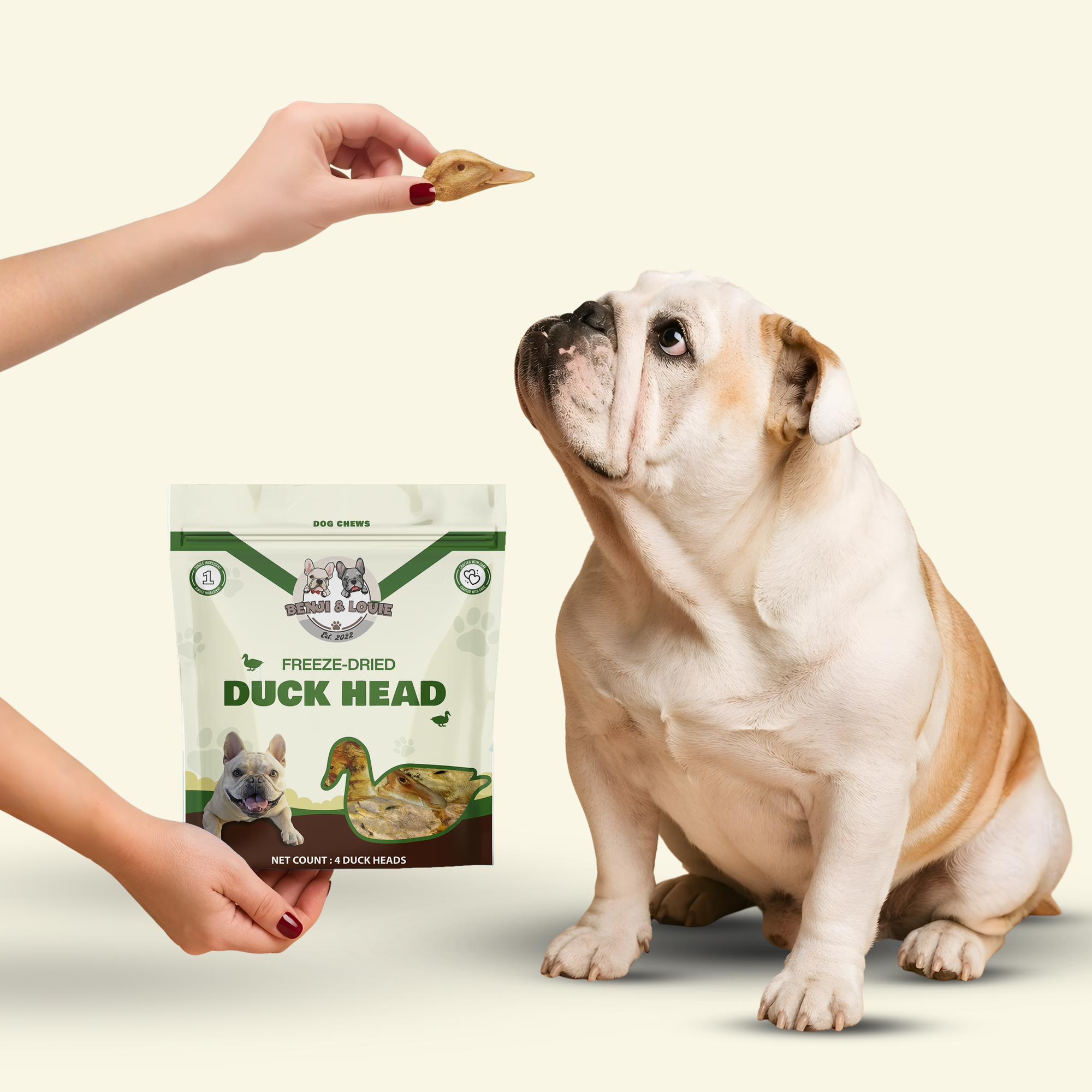 Freeze Dried Duck Head