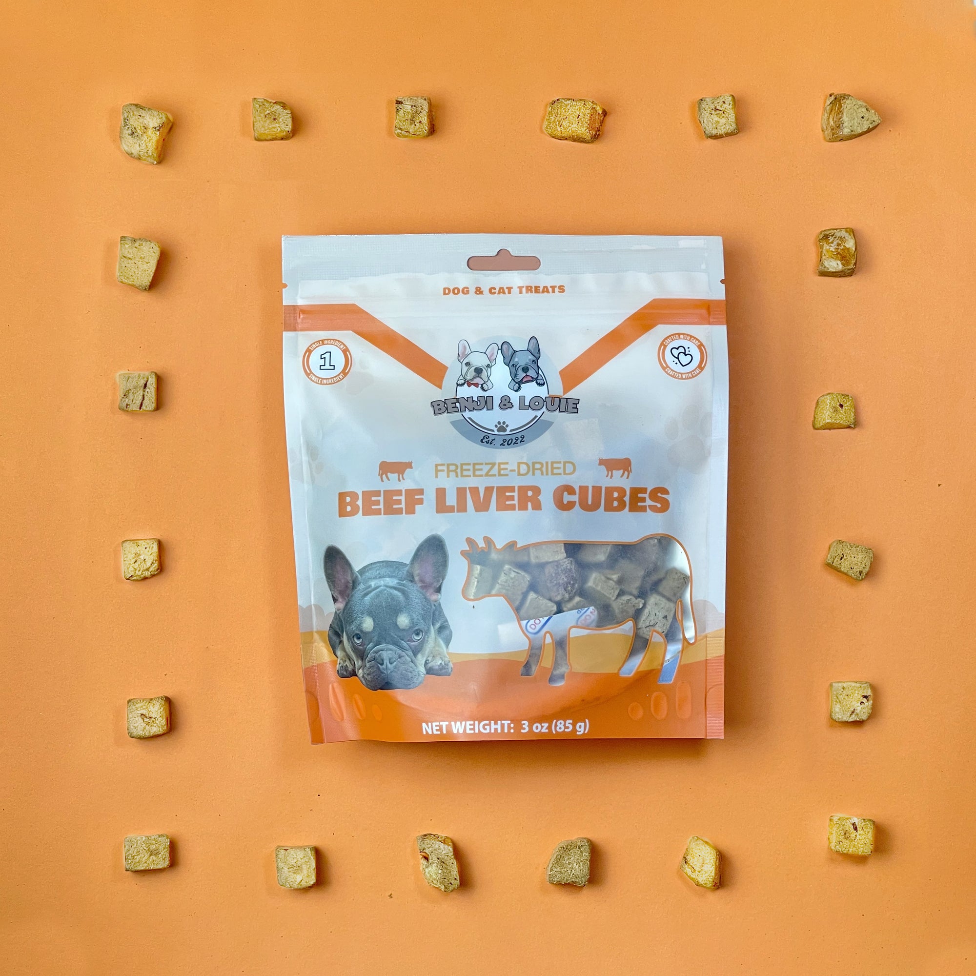 Freeze Dried Beef Liver Cubes